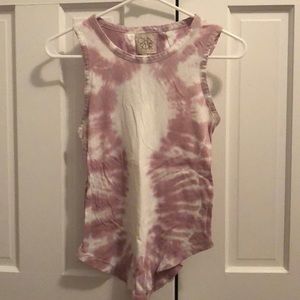 Chaser Tie Dye Cage Back Tee